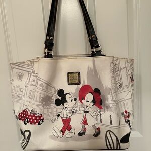 Dooney & Bourke Mickey and Minnie Tote - Black, White, Red